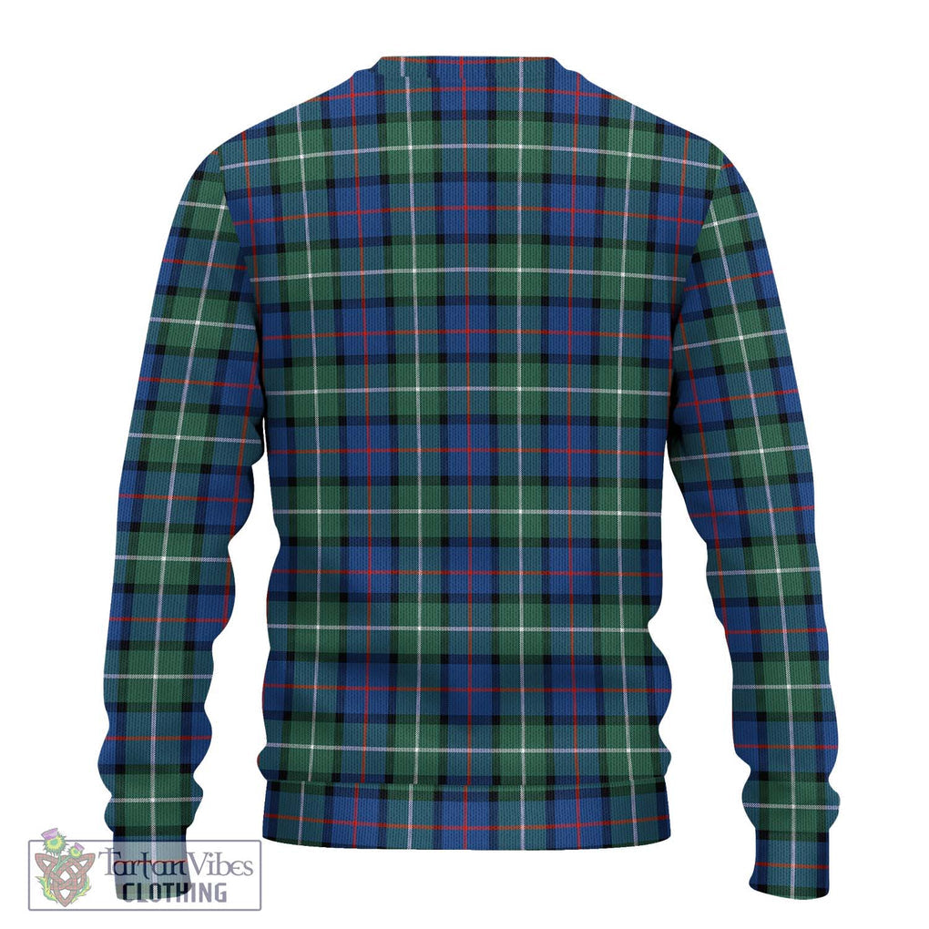 Davidson of Tulloch Tartan Knitted Sweater with Family Crest DNA In Me Style - Tartanvibesclothing Shop