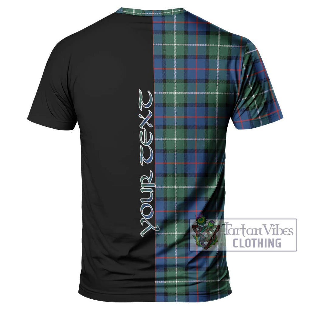 Davidson of Tulloch Tartan T-Shirt with Family Crest and Half Of Me Style - Tartanvibesclothing Shop