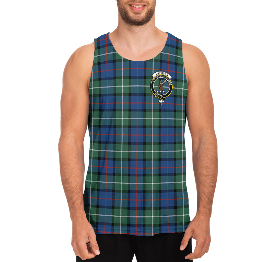 davidson-of-tulloch-tartan-mens-tank-top-with-family-crest