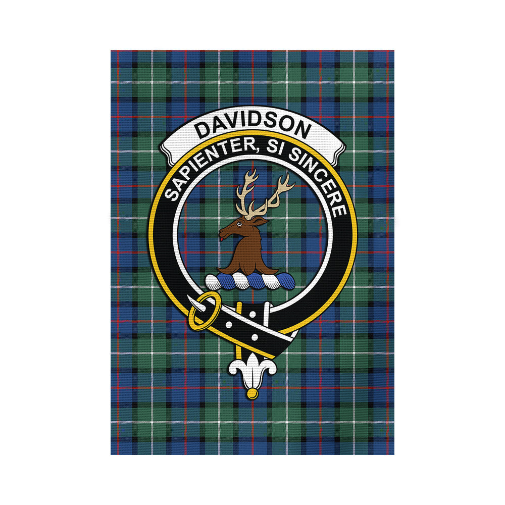 Davidson of Tulloch Tartan Flag with Family Crest - Tartan Vibes Clothing