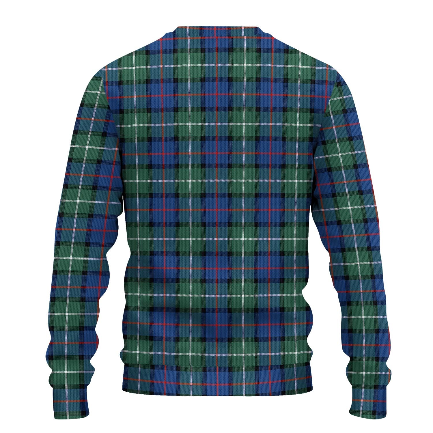 Davidson of Tulloch Tartan Knitted Sweater with Family Crest - Tartanvibesclothing