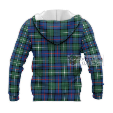 Davidson of Tulloch Tartan Knitted Hoodie with Family Crest DNA In Me Style