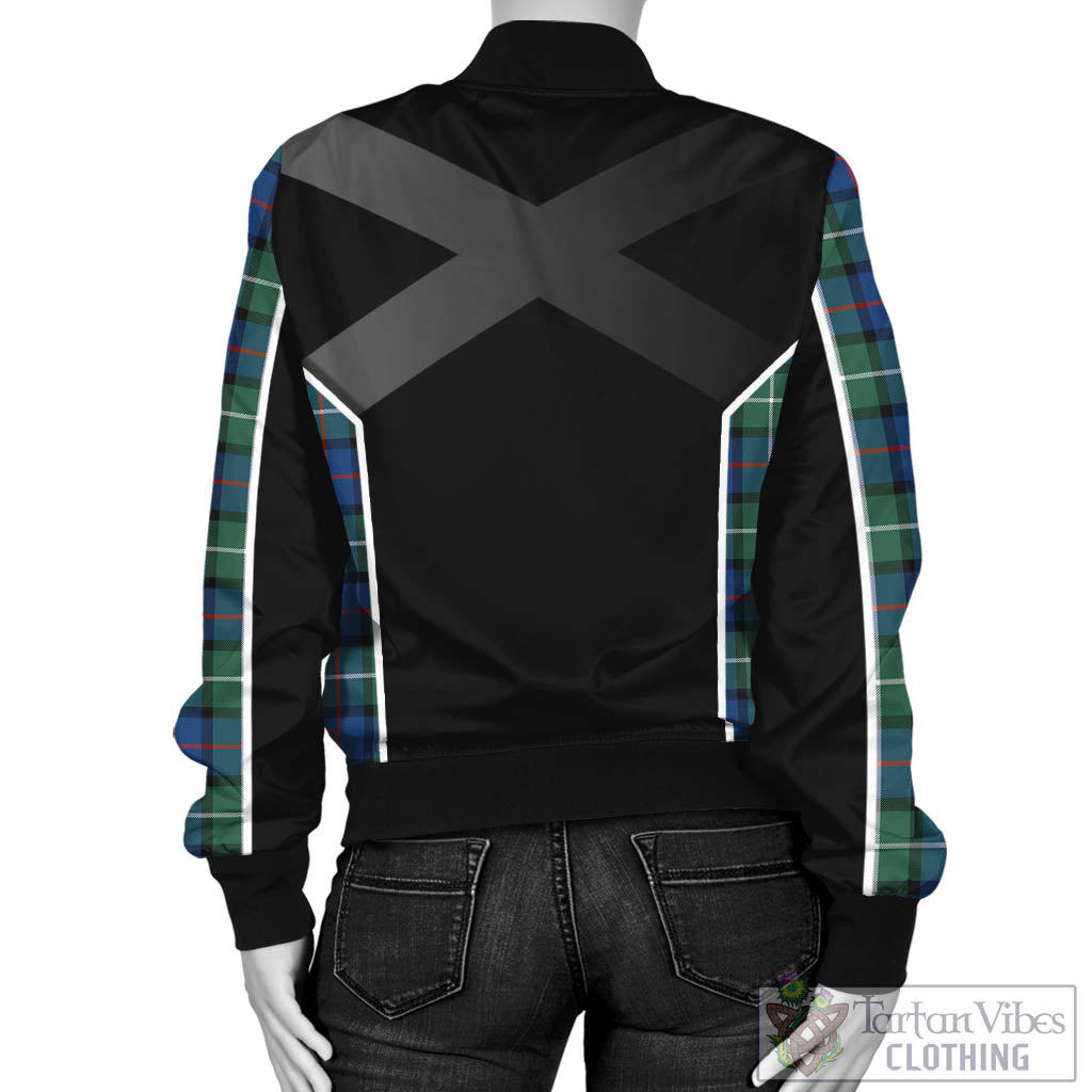 Tartan Vibes Clothing Davidson of Tulloch Tartan Bomber Jacket with Family Crest and Scottish Thistle Vibes Sport Style