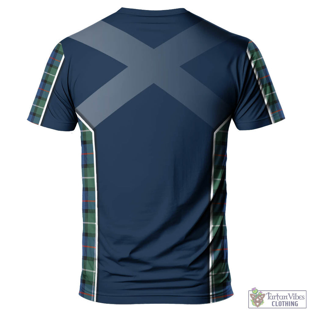 Tartan Vibes Clothing Davidson of Tulloch Tartan T-Shirt with Family Crest and Lion Rampant Vibes Sport Style