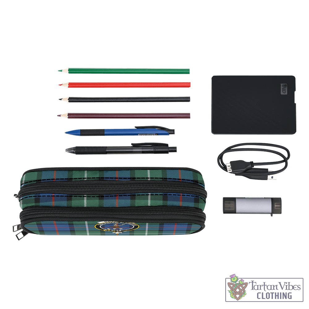 Tartan Vibes Clothing Davidson of Tulloch Tartan Pen and Pencil Case with Family Crest