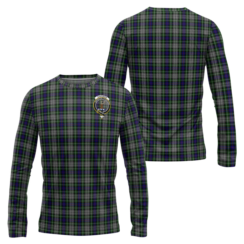 davidson-of-tulloch-dress-tartan-long-sleeve-t-shirt-with-family-crest