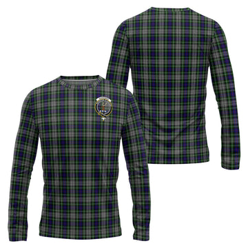 Davidson of Tulloch Dress Tartan Long Sleeve T-Shirt with Family Crest