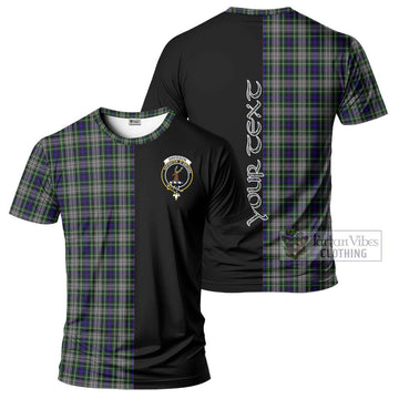 Davidson of Tulloch Dress Tartan T-Shirt with Family Crest and Half Of Me Style