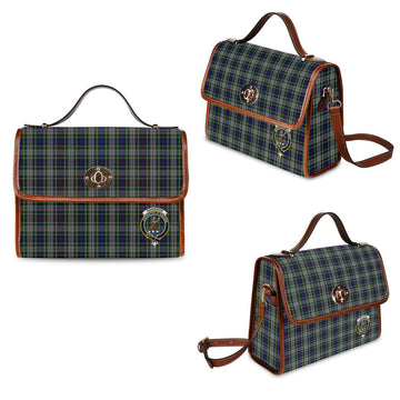 Davidson of Tulloch Dress Tartan Waterproof Canvas Bag with Family Crest