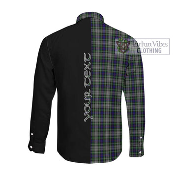 Davidson of Tulloch Dress Tartan Long Sleeve Button Shirt with Family Crest and Half Of Me Style