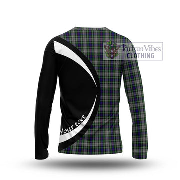 Davidson of Tulloch Dress Tartan Long Sleeve T-Shirt with Family Crest Circle Style