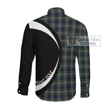 Davidson of Tulloch Dress Tartan Long Sleeve Button Up with Family Crest Circle Style