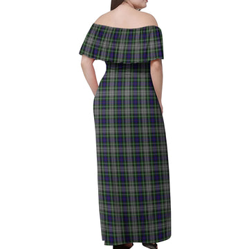 Davidson of Tulloch Dress Tartan Off Shoulder Long Dress