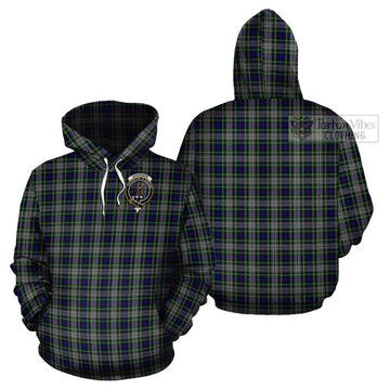 Davidson of Tulloch Dress Tartan Cotton Hoodie with Family Crest