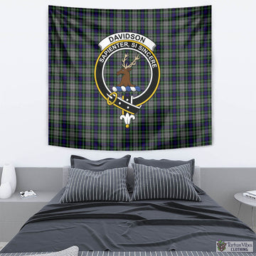 Davidson of Tulloch Dress Tartan Tapestry Wall Hanging and Home Decor for Room with Family Crest