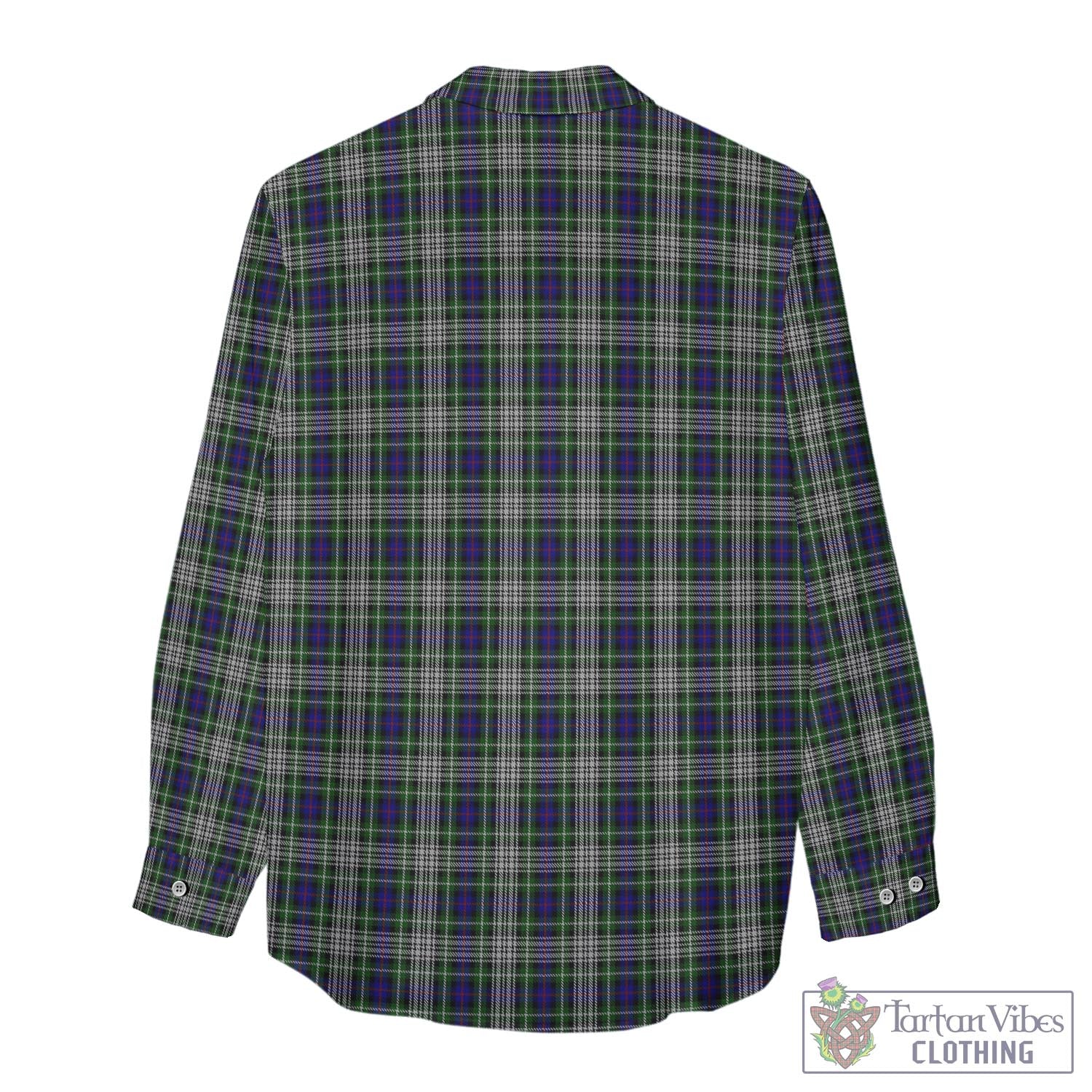 Tartan Vibes Clothing Davidson of Tulloch Dress Tartan Womens Casual Shirt with Family Crest