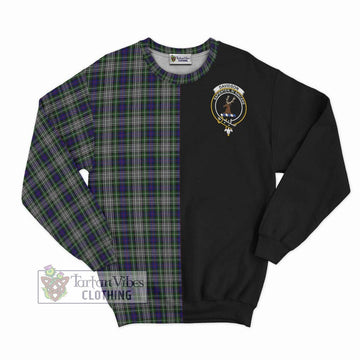 Davidson of Tulloch Dress Tartan Sweatshirt with Family Crest and Half Of Me Style