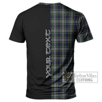 Davidson of Tulloch Dress Tartan T-Shirt with Family Crest and Half Of Me Style