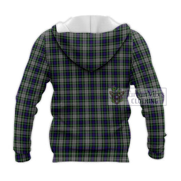 Davidson of Tulloch Dress Tartan Knitted Hoodie with Family Crest DNA In Me Style