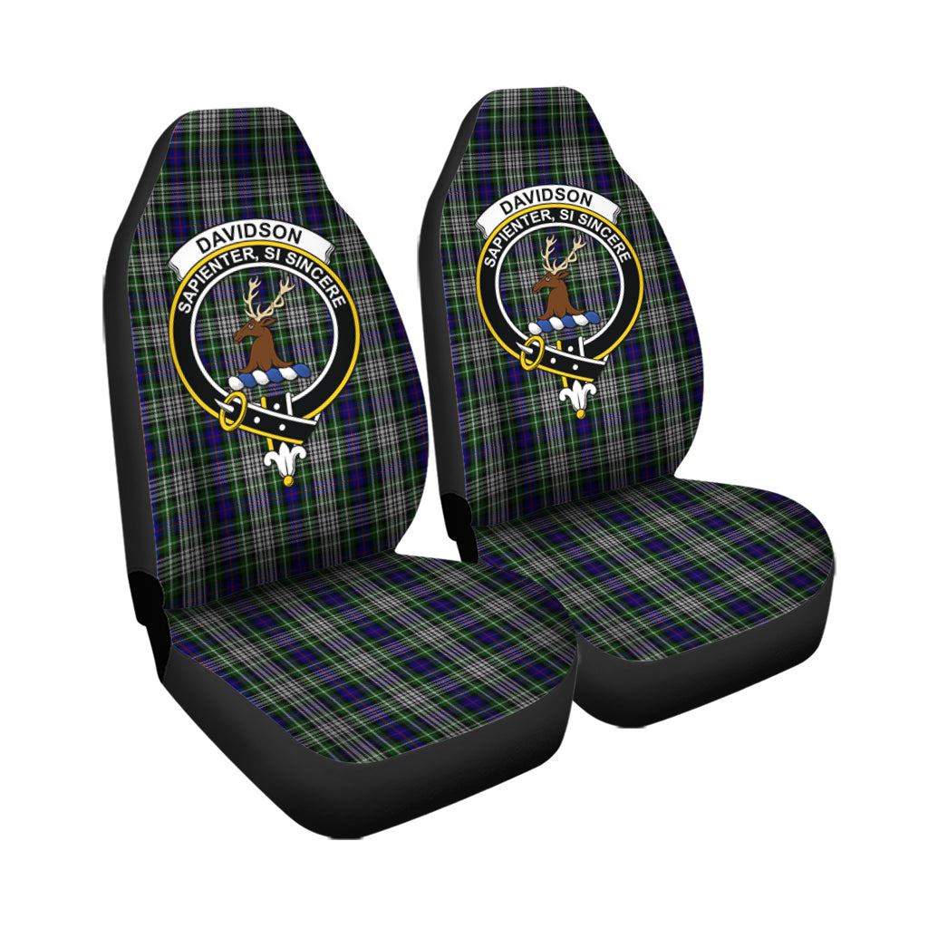 Davidson of Tulloch Dress Tartan Car Seat Cover with Family Crest - Tartanvibesclothing