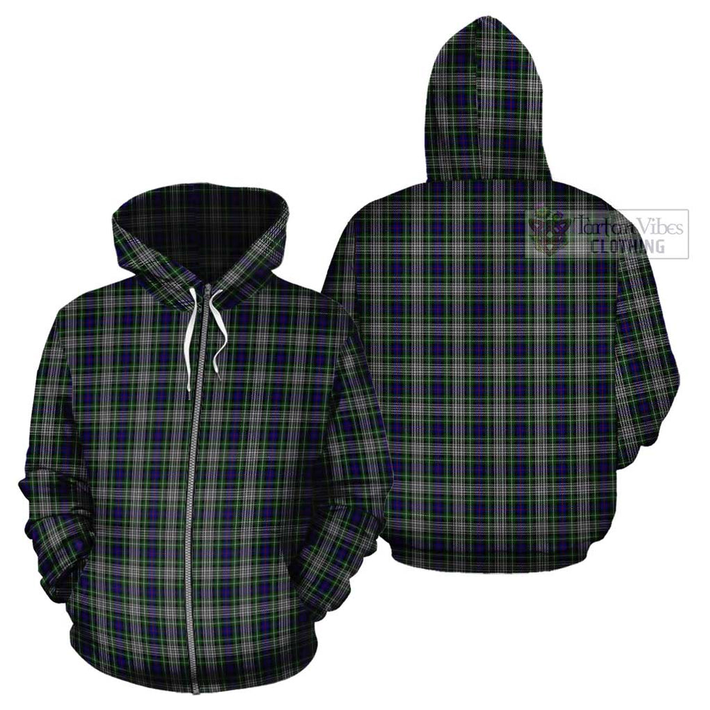 Davidson of Tulloch Dress Tartan Cotton Hoodie Zip Hoodie - Tartan Vibes Clothing