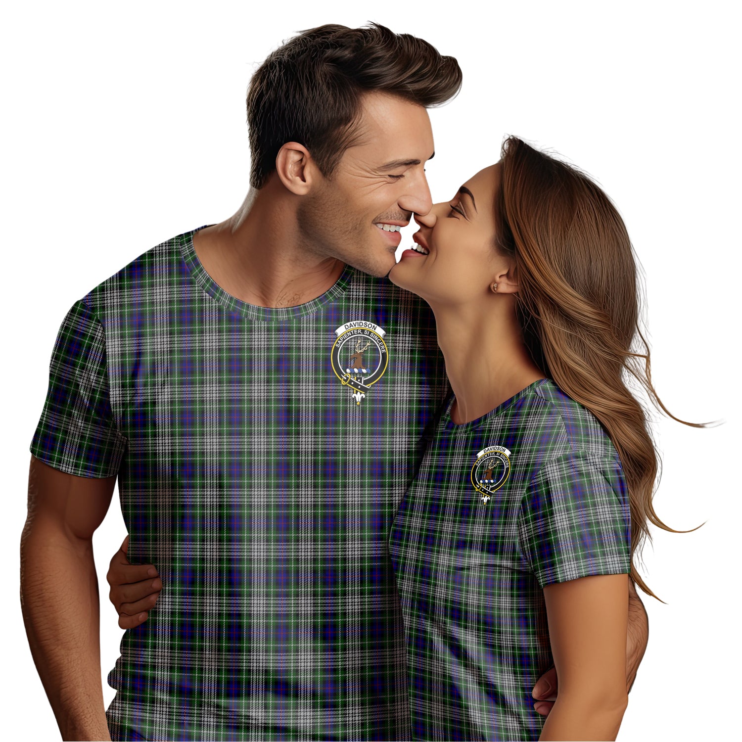 Davidson of Tulloch Dress Tartan T-Shirt with Family Crest - Tartan Vibes Clothing