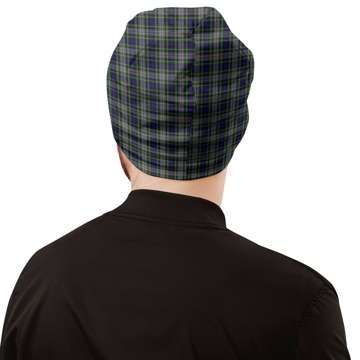 Davidson of Tulloch Dress Tartan Beanies Hat with Family Crest - Tartan Vibes Clothing