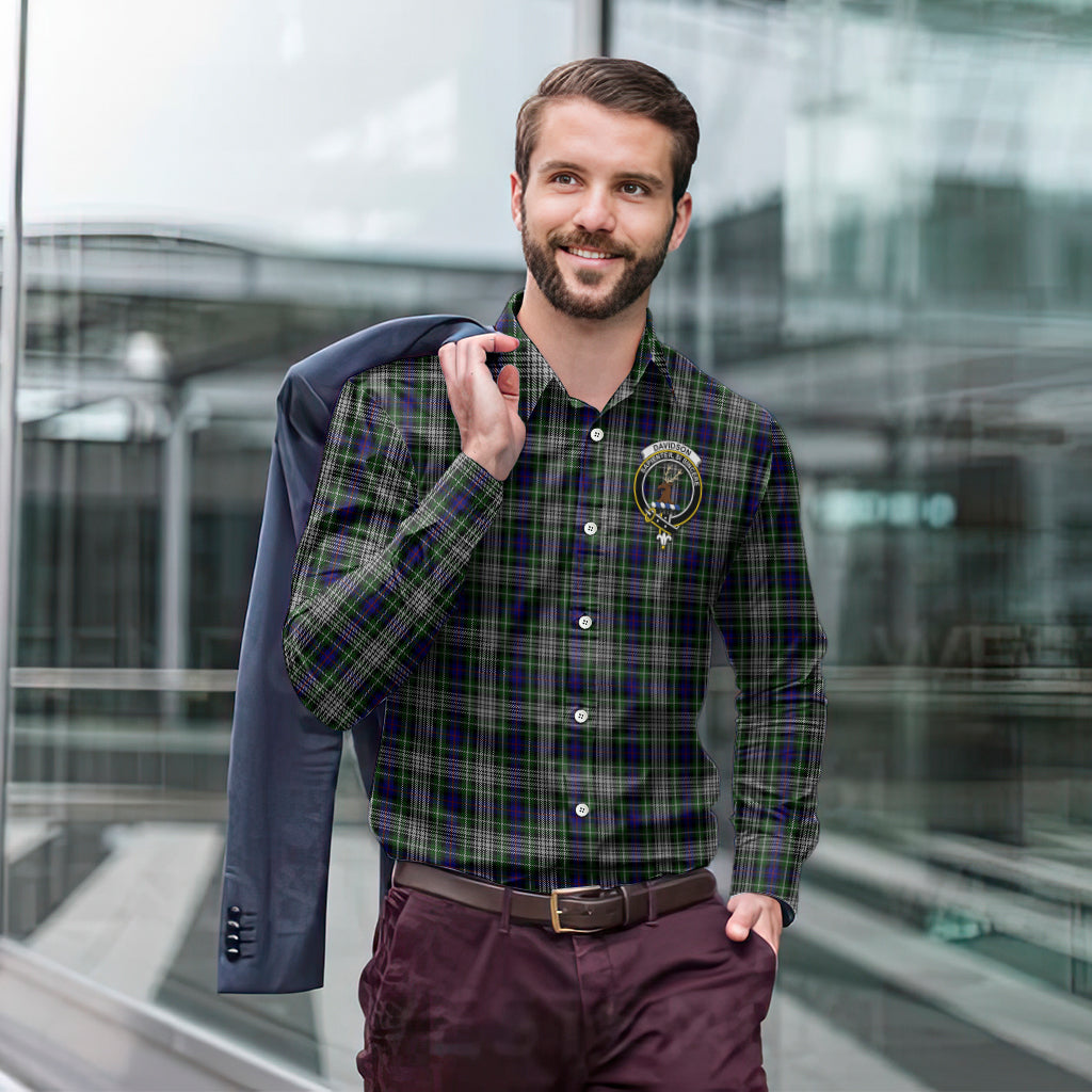 davidson-of-tulloch-dress-tartan-long-sleeve-button-up-shirt-with-family-crest