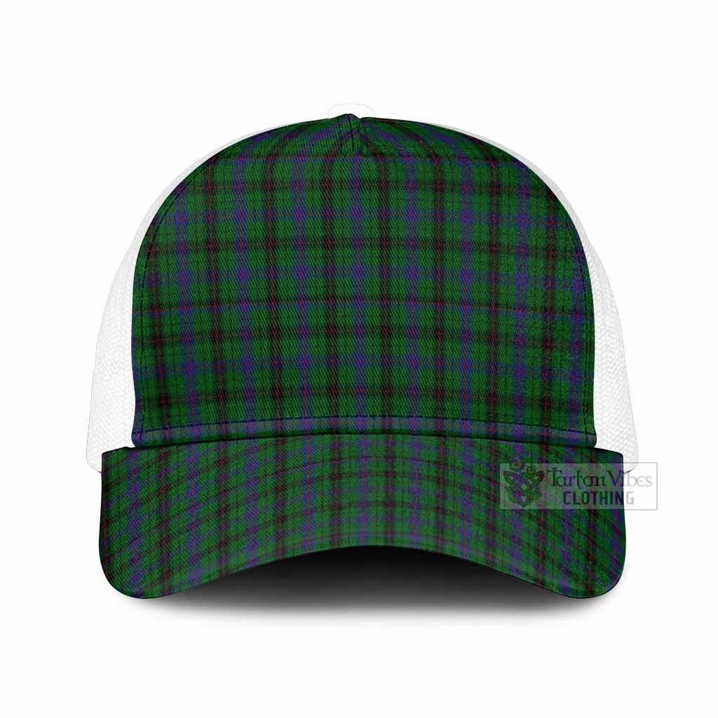 Davidson Tartan Mesh Trucker Cap One Size (Adjustable) White - Tartan Vibes Clothing