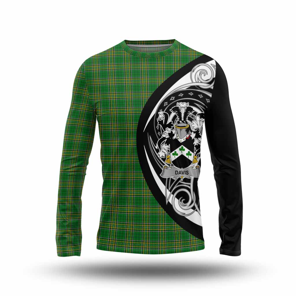 Davis Irish Clan Long Sleeve T-Shirt Celtic Circle Style Unisex - Tartan Vibes Clothing