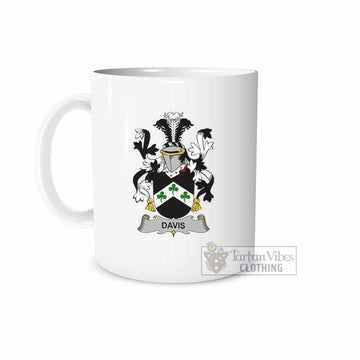 Davis Irish Clan Coat of Arms Ceramic Mug