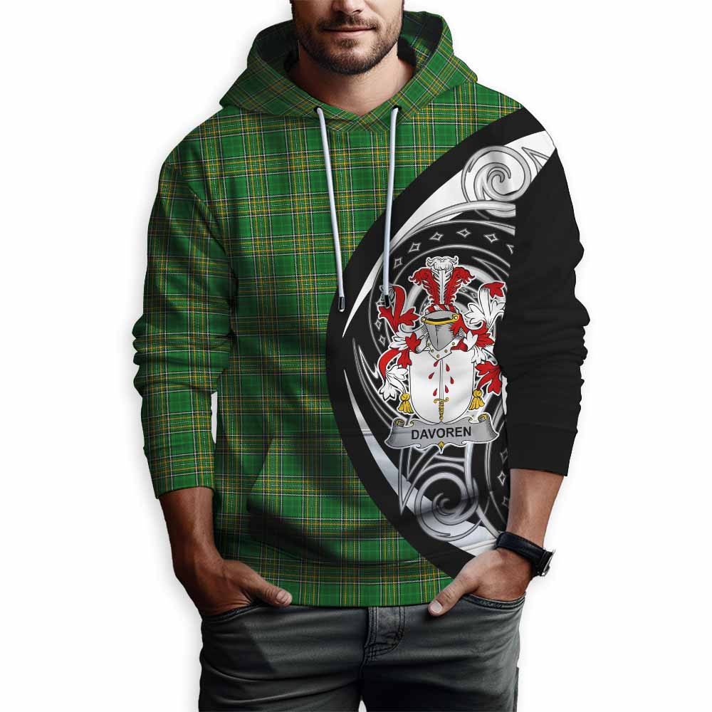 Davoren Irish Clan Hoodie Celtic Circle Style Pullover Hoodie - Tartan Vibes Clothing