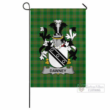 Dawney Irish Clan Tartan Flag with Coat of Arms