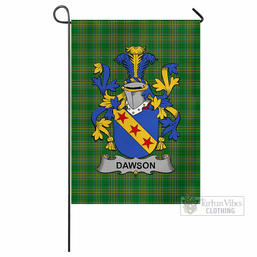 Tartan Vibes Clothing Dawson Irish Clan Flag with Coat of Arms