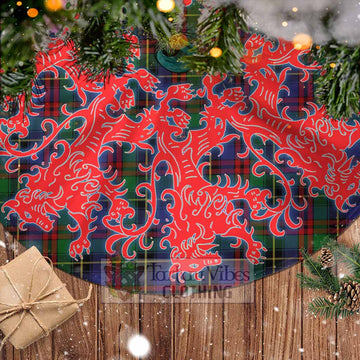 Deas Tartan Christmas Tree Skirt Lion Rampant Style - Tartan Vibes Clothing