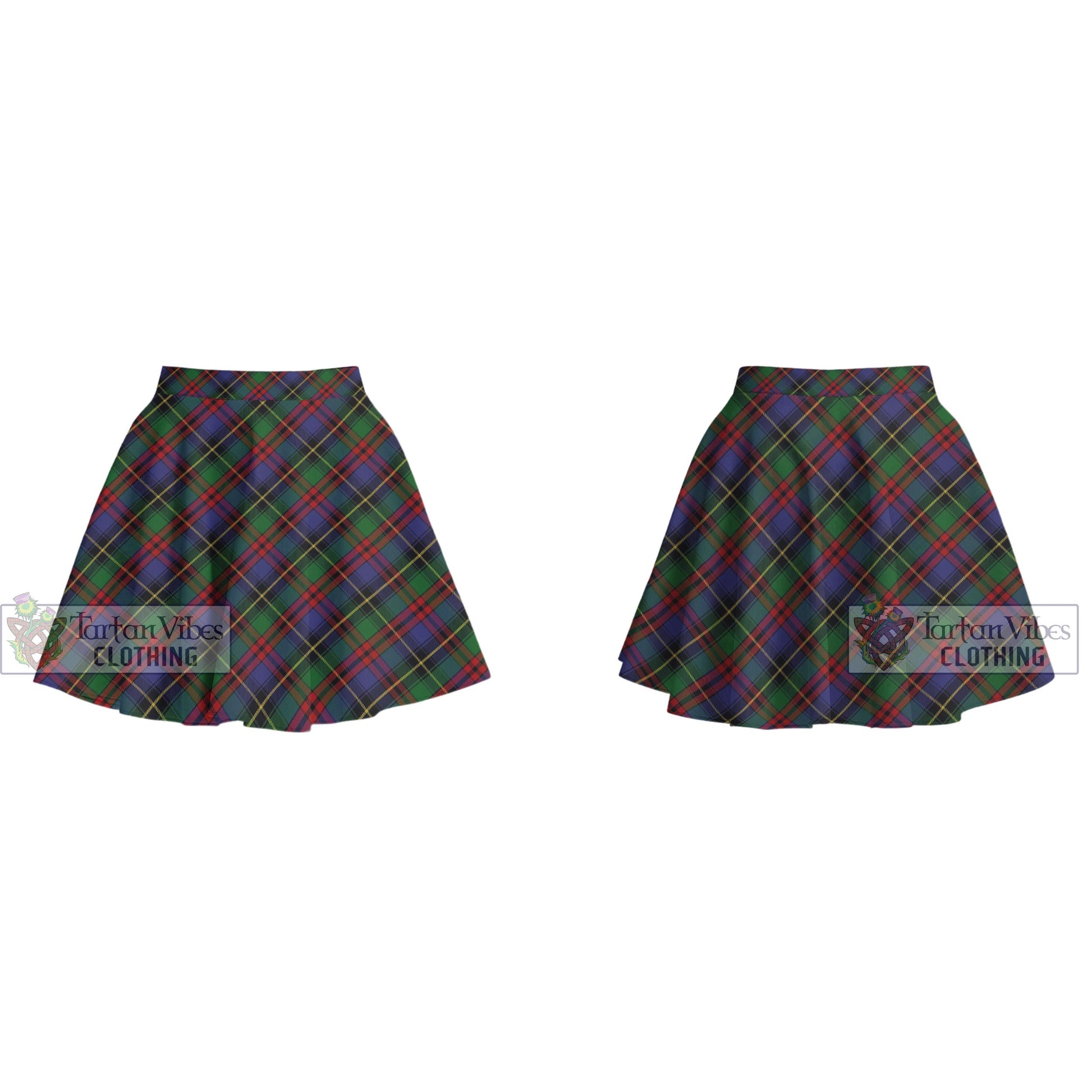 Deas Tartan Women's Plated Mini Skirt Cross Style - Tartan Vibes Clothing