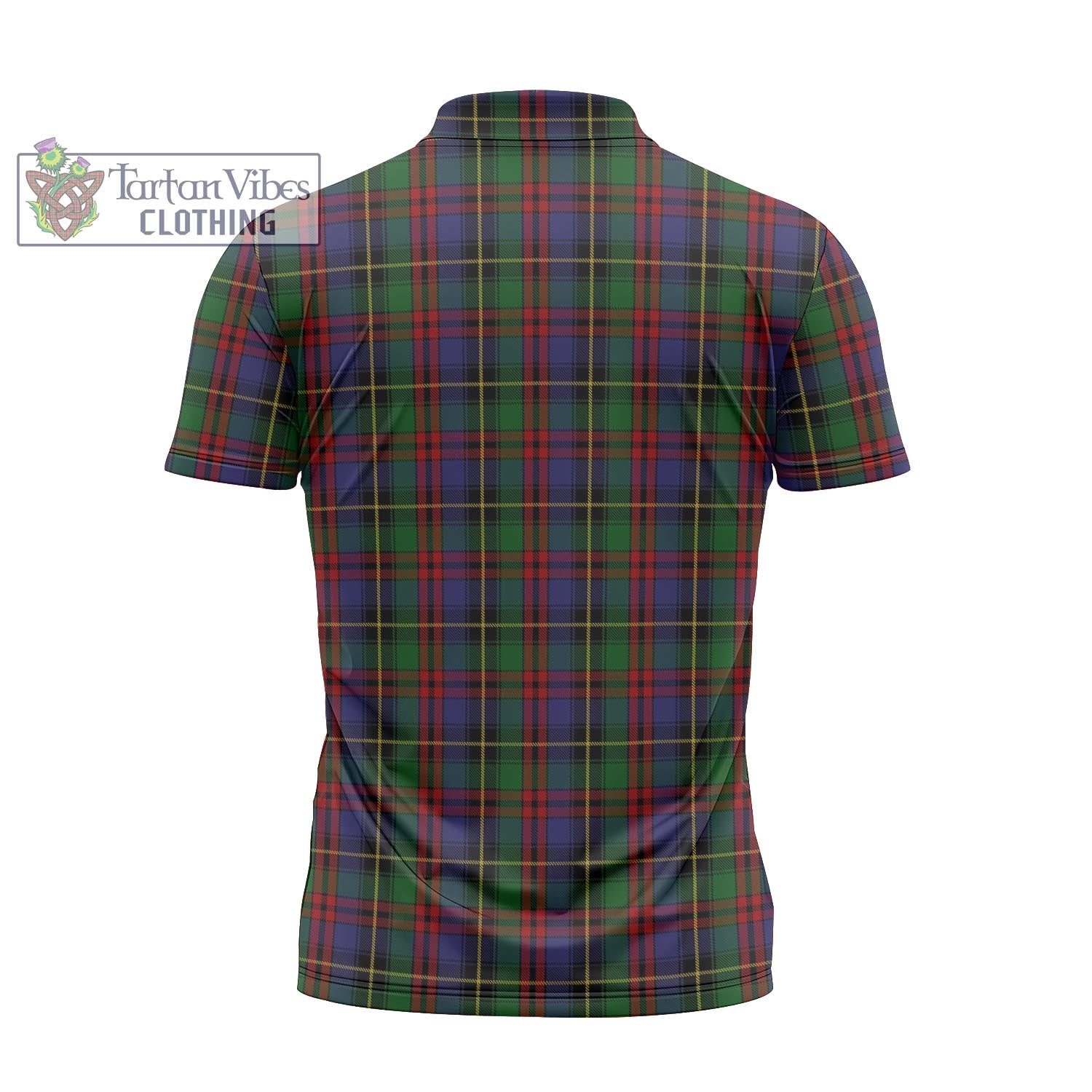 Tartan Vibes Clothing Deas Tartan Zipper Polo Shirt