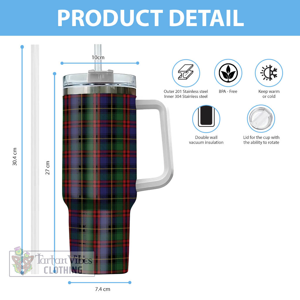 Tartan Vibes Clothing Deas Tartan Tumbler with Handle