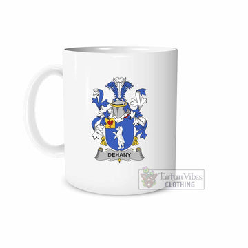 Dehany Irish Clan Coat of Arms Ceramic Mug