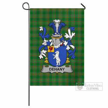 Dehany Irish Clan Tartan Flag with Coat of Arms