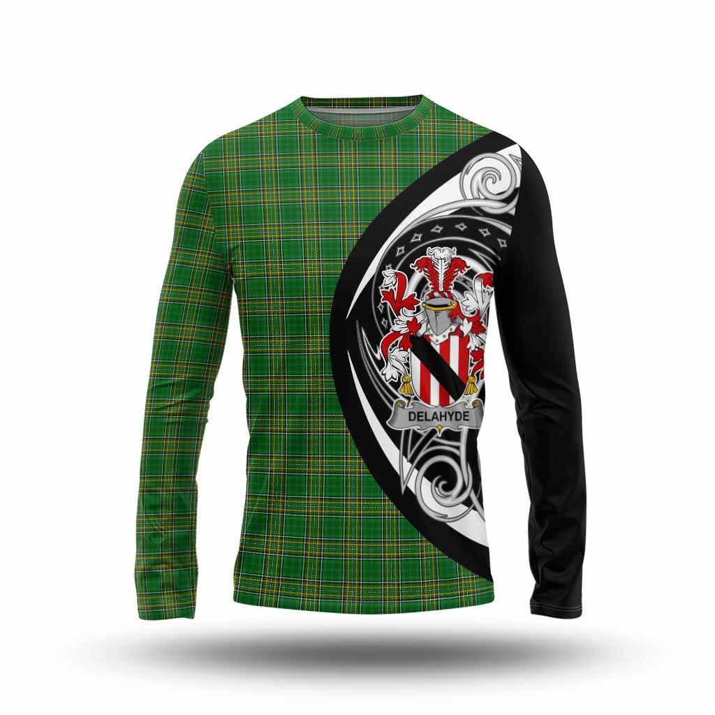 Delahyde Irish Clan Long Sleeve T-Shirt Celtic Circle Style Unisex - Tartan Vibes Clothing