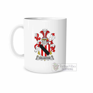 Delahyde Irish Clan Coat of Arms Ceramic Mug