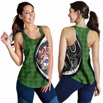 Delaney Irish Clan Women's Racerback Tanks Celtic Circle Style 4XL - Tartan Vibes Clothing