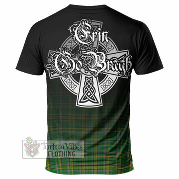 Delaney Irish Clan T-Shirt with Coat of Arms Erin Go Bragh Celtic Inspired - Tartan Vibes Clothing