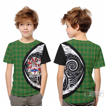 Delaney Irish Clan Kid T-Shirt Celtic Circle Style - Tartan Vibes Clothing