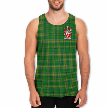 Delap Irish Clan Tartan Men's Tank Top with Coat of Arms Men - Tartan Vibes Clothing