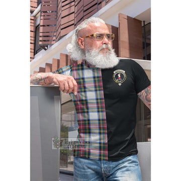 Dennistoun Tartan Cotton T-shirt with Family Crest and Half Of Me Style