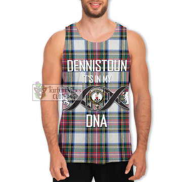 Dennistoun Tartan Men's Tank Top with Family Crest DNA In Me Style