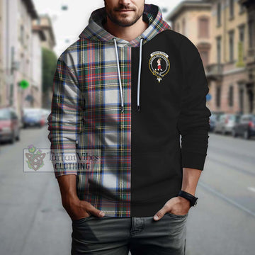 Dennistoun Tartan Hoodie with Family Crest and Half Of Me Style