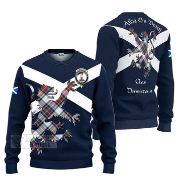 Dennistoun Tartan Lion Rampant Ugly Sweater Proudly Display Your Heritage with Alba Gu Brath and Clan Name